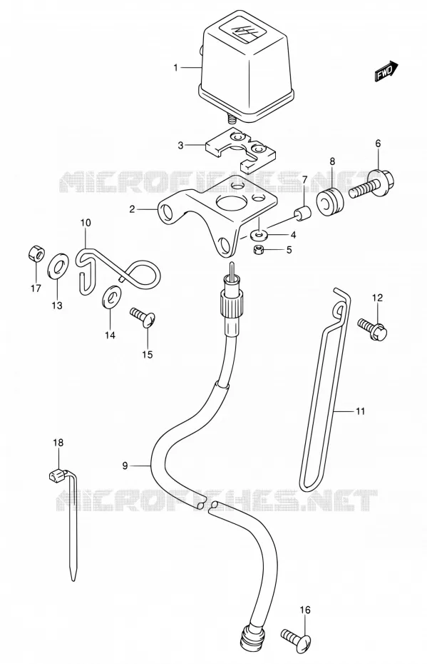 SNELHEIDSMETER Suzuki MOTO 400 DR-Z 2000  DR-Z400 Y (E03,E28,E33)