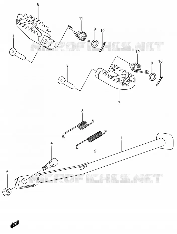 STAND (MODELE K4) Suzuki MOTO 400 DR-Z 2004  DR-Z400EK4(E24)