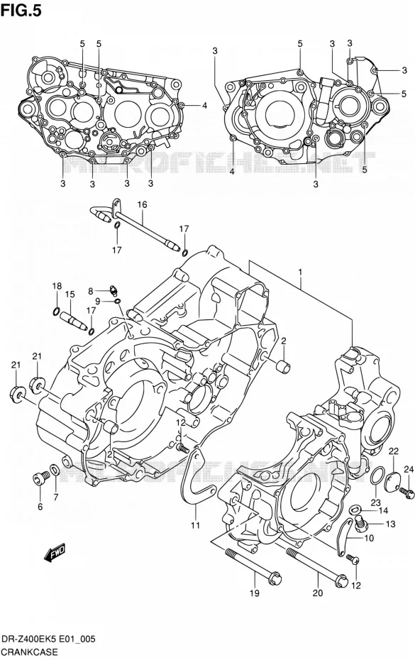 CASING Suzuki MOTO 400 DR-Z 2006  DR-Z400EK6(E24)