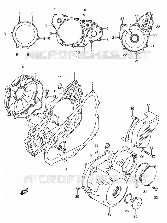 CASING Suzuki MOTO 400 DR-Z 2007  DR-Z400E K7 (E03,E28,E33)