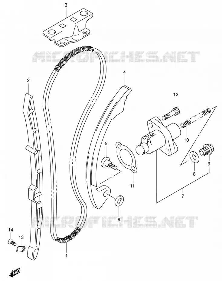 TIMING Suzuki MOTO 400 DR-Z 2000  DR-Z400E Y (E03,E28,E33)