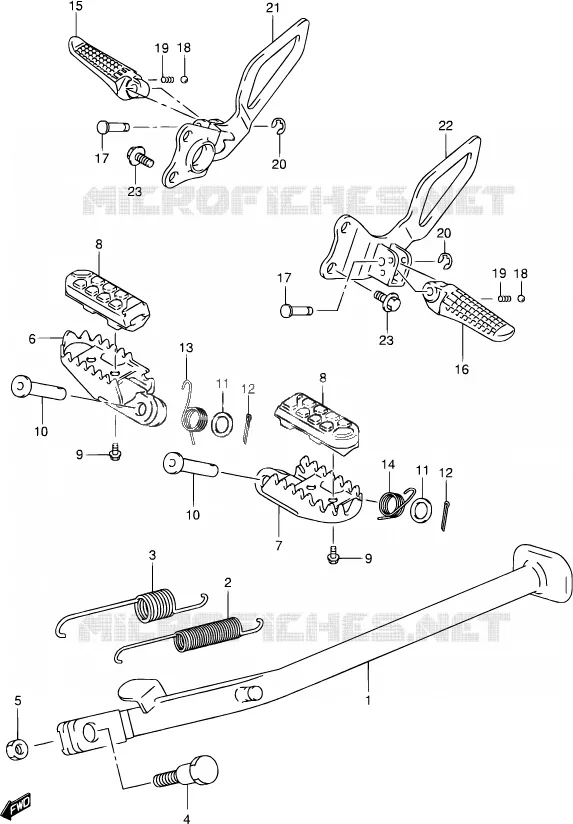 STAND Suzuki MOTO 400 DR-Z 2001  DR-Z400S K1 (E03,E28,E33)