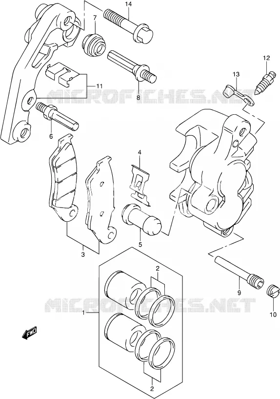 ACHTER SCHOKDEMPER Suzuki MOTO 400 DR-Z 2002  DR-Z400S K2 (E03,E28,E33)