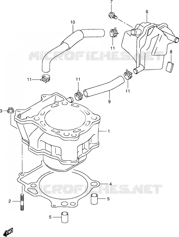 CASING Suzuki MOTO 400 DR-Z 2003  DR-Z400S K3 (E03,E28,E33)