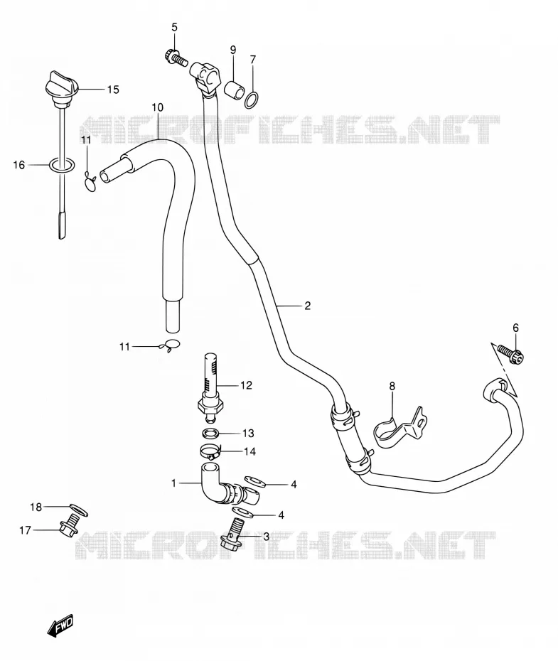 OLIE SLANG Suzuki MOTO 400 DR-Z 2007  DR-Z400S K7 (E03,E28,E33)