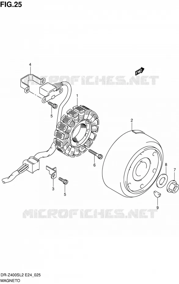 ONTSTEKING Suzuki MOTO 400 DR-Z 2012  DR-Z400S L2 (E24)