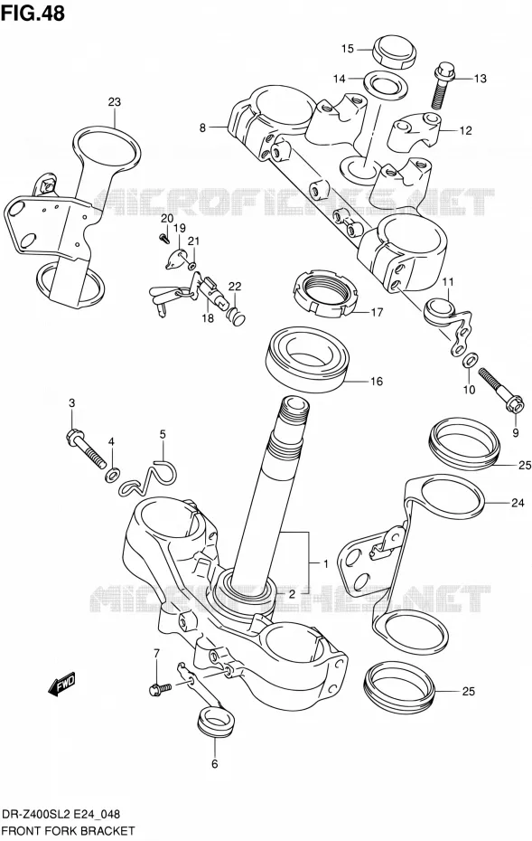 STUURPEN Suzuki MOTO 400 DR-Z 2012  DR-Z400S L2 (E24)