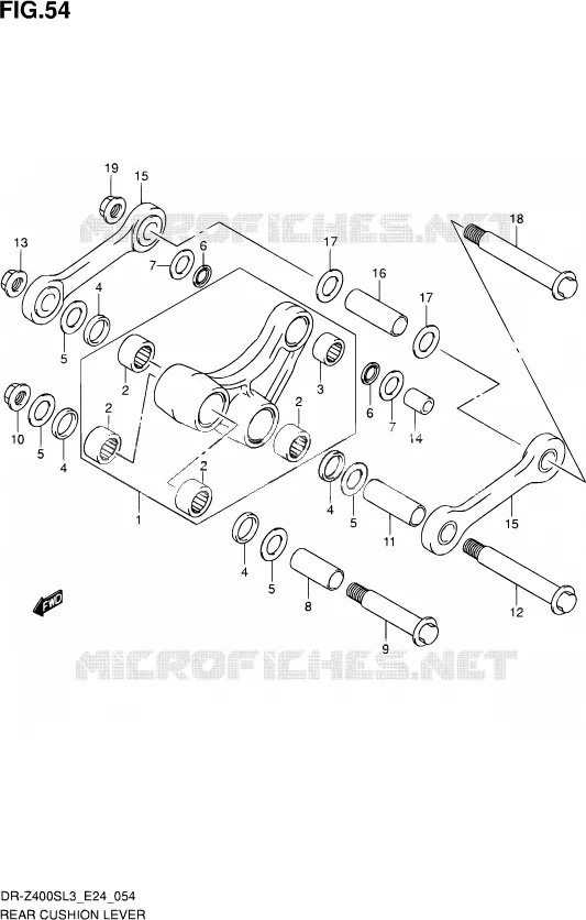 SCHOKBREKER AANEENSCHAKELING Suzuki MOTO 400 DR-Z 2013  DR-Z400S L3 (E24)