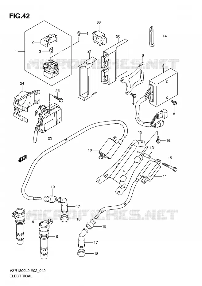 ELEKTRISCH (VZR1800L2 E51) Suzuki MOTO 1800 INTRUDER 2012  VZR1800UFL2(E02)
