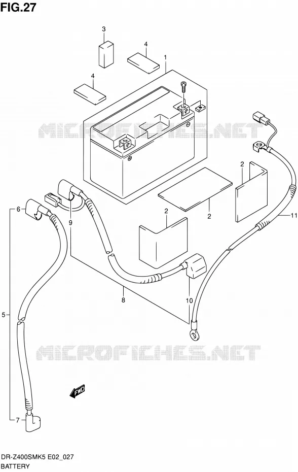 ACCU Suzuki MOTO 400 DR-Z 2007  DR-Z400SMK7(E19)