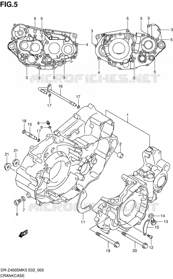 CASING Suzuki MOTO 400 DR-Z 2007  DR-Z400SMK7(E19)