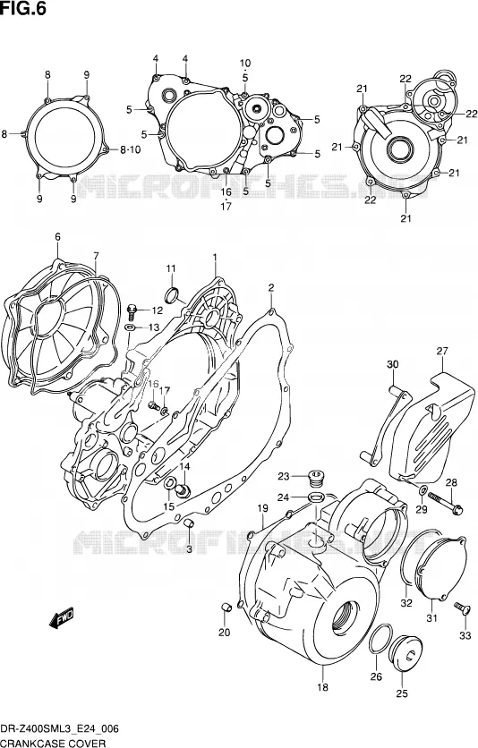 CASING Suzuki MOTO 400 DR-Z 2013  DR-Z400SM L3 (E24)