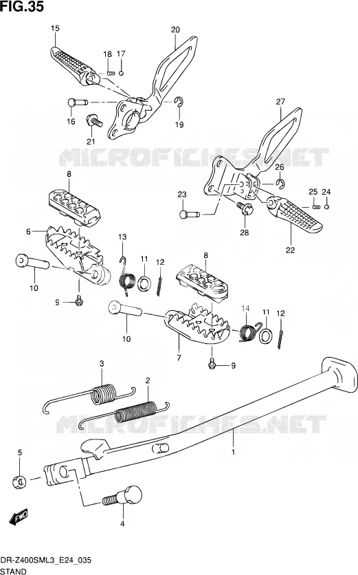 STAND Suzuki MOTO 400 DR-Z 2013  DR-Z400SM L3 (E24)