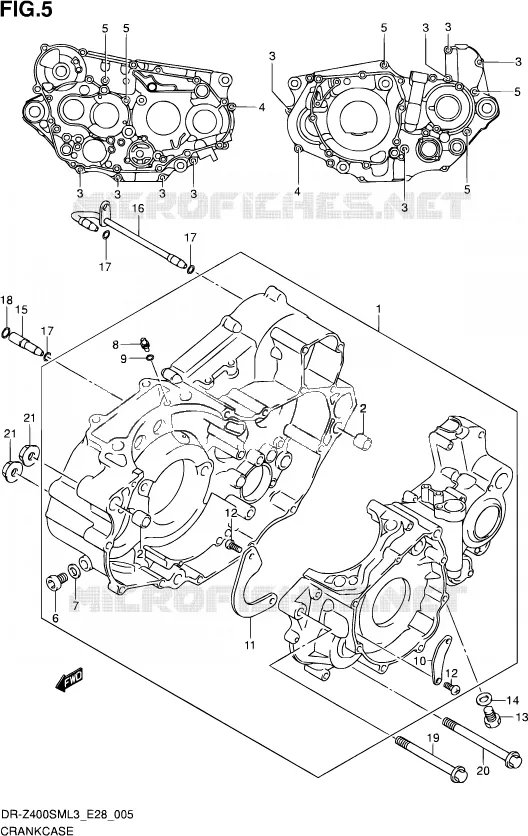 CASING Suzuki MOTO 400 DR-Z 2013  DR-Z400SM L3 (E28)
