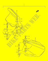 KNUCKLE COVERS (OPTION)(MODELE X/Y) voor Suzuki DR 125 1999