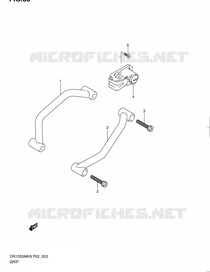 HANDGREEP  Suzuki MOTO 125 DR 2010  DR125SML0(E02)