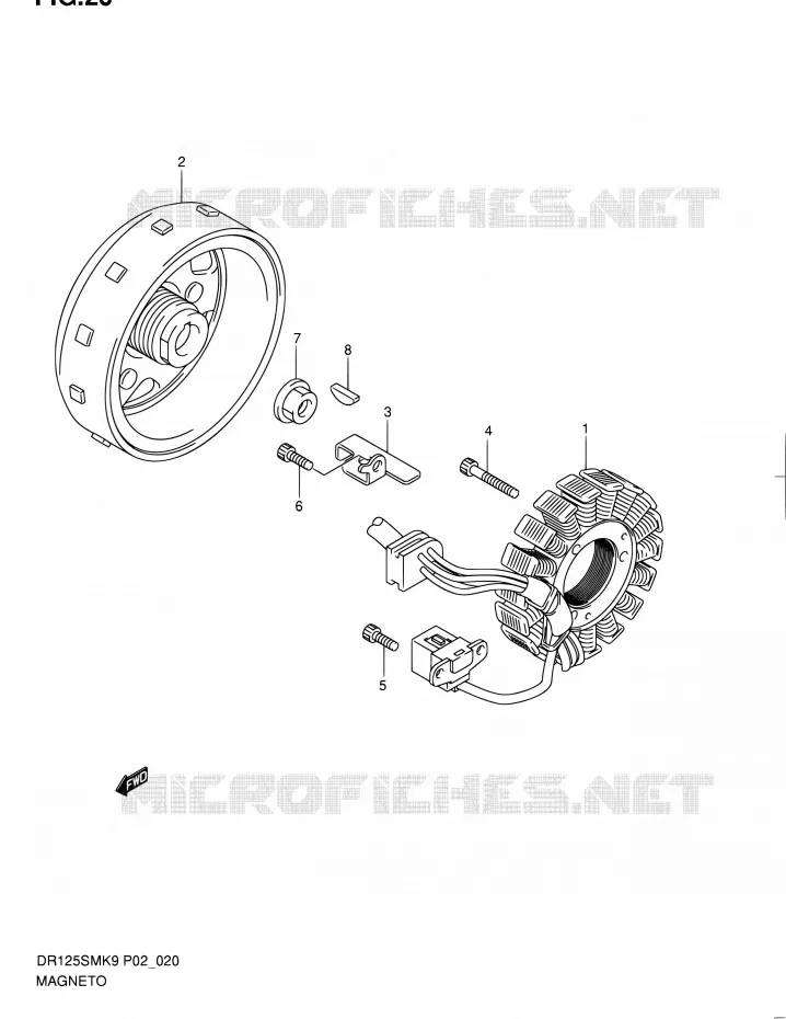 ONTSTEKING Suzuki MOTO 125 DR 2010  DR125SML0(E02)