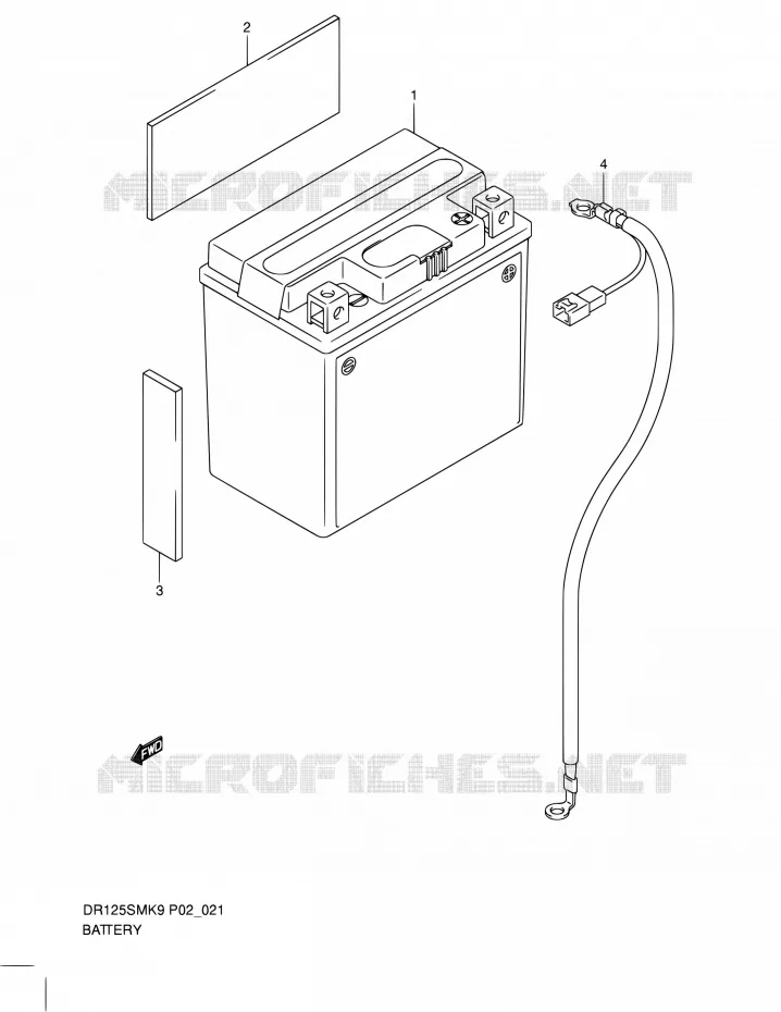ACCU Suzuki MOTO 125 DR 2012  DR125SML0(E19)
