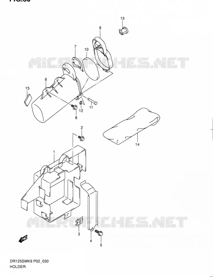 ONDERSTEUNING Suzuki MOTO 125 DR 2012  DR125SML0(E19)