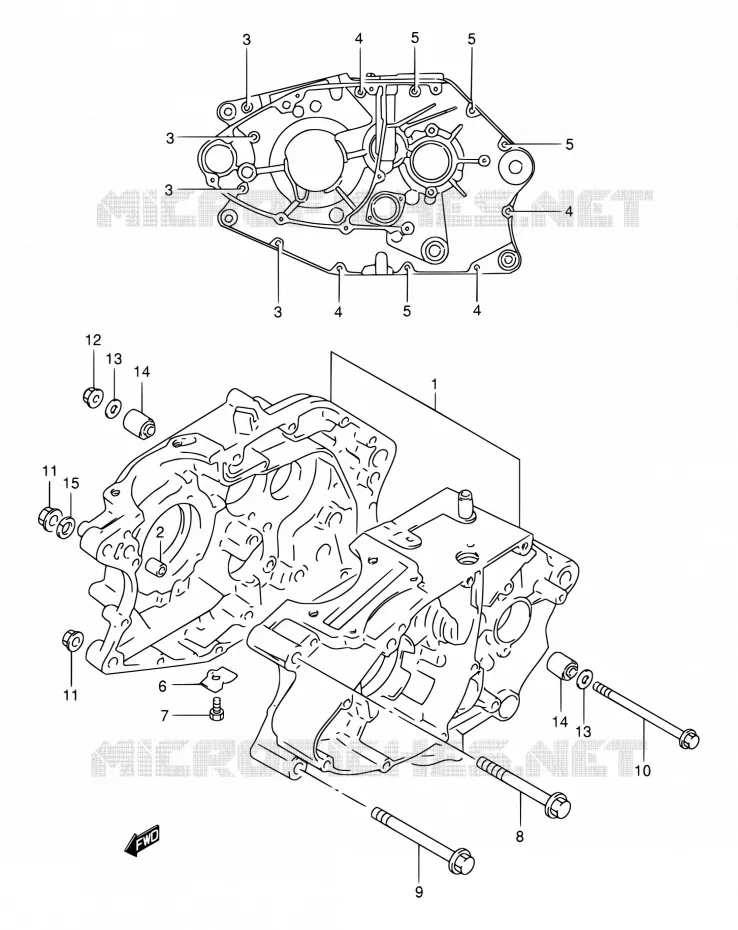 CASING Suzuki MOTO 200 DR 2004  DR200SE K4 (E06,E24)