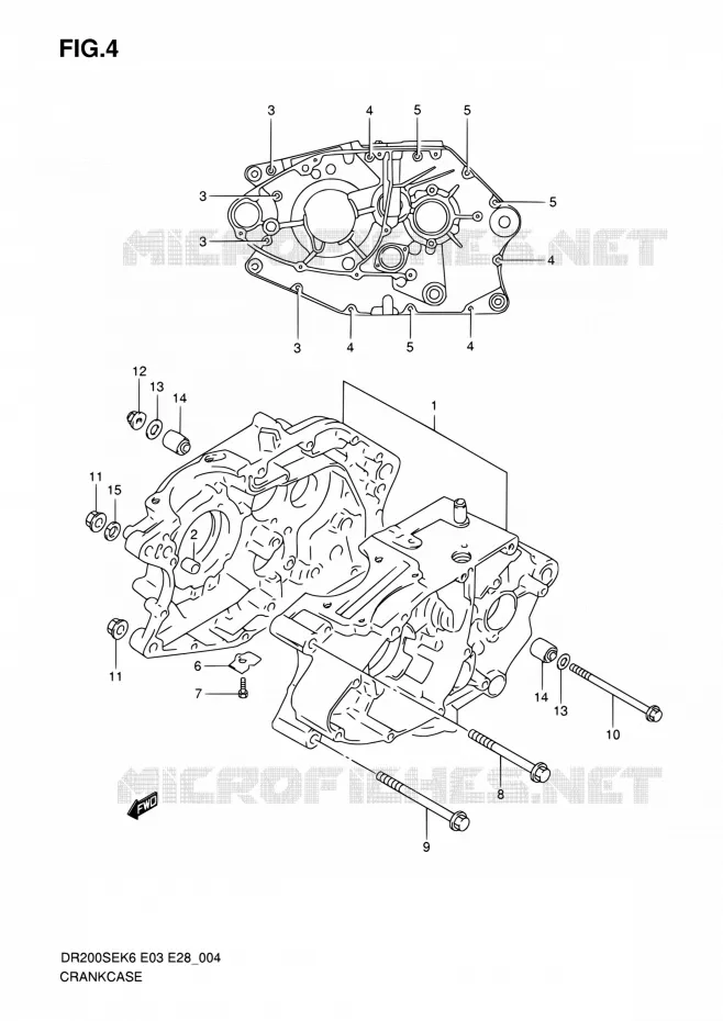 CASING Suzuki MOTO 200 DR 2007  DR200SE K7 (E03,E28,E33)