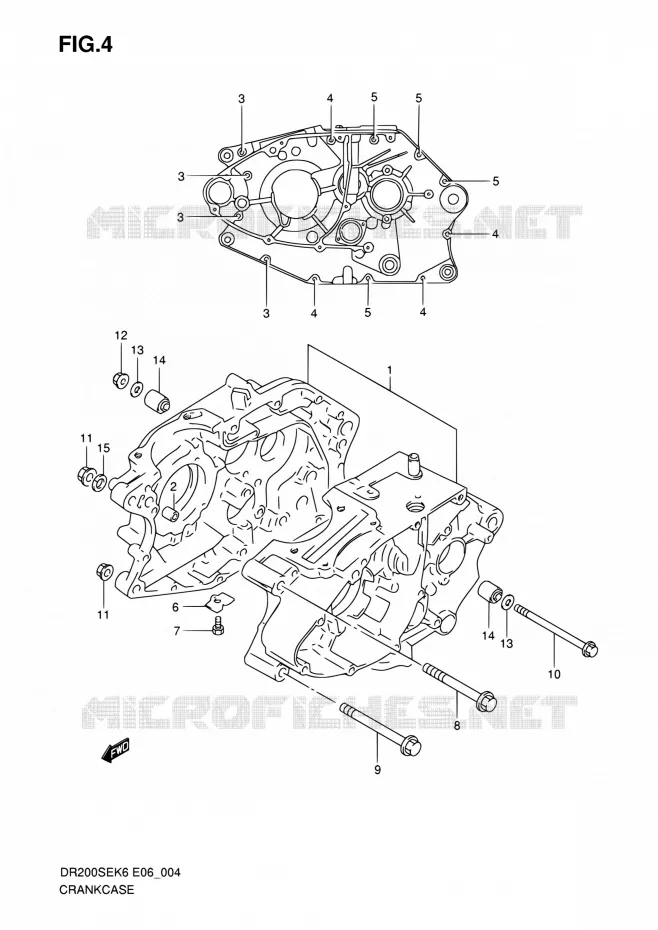 CASING Suzuki MOTO 200 DR 2007  DR200SE K7 (E06,E24)