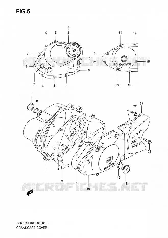 CASING Suzuki MOTO 200 DR 2009  DR200SE K9 (E06,E24)