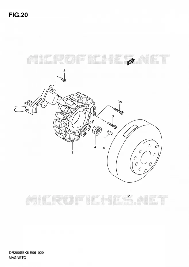 ONTSTEKING Suzuki MOTO 200 DR 2010  DR200SE L0 (E06,E24)