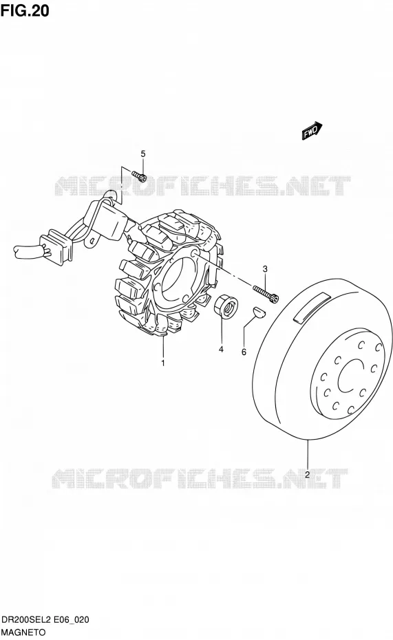 ONTSTEKING Suzuki MOTO 200 DR 2012  DR200SEL2(E24)