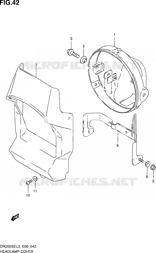 KUIPJE Suzuki MOTO 200 DR 2013  DR200SE L3 (E06)