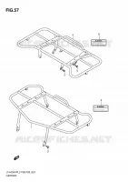 CARRIER (LT A750XPZL2 P33) voor Suzuki KINGQUAD 750 2012