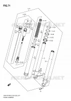 FRONT SCHOKDEMPER VERING/REM/WIEL 1000 suzuki-motorfietsen GSX-R 2012 DP071120