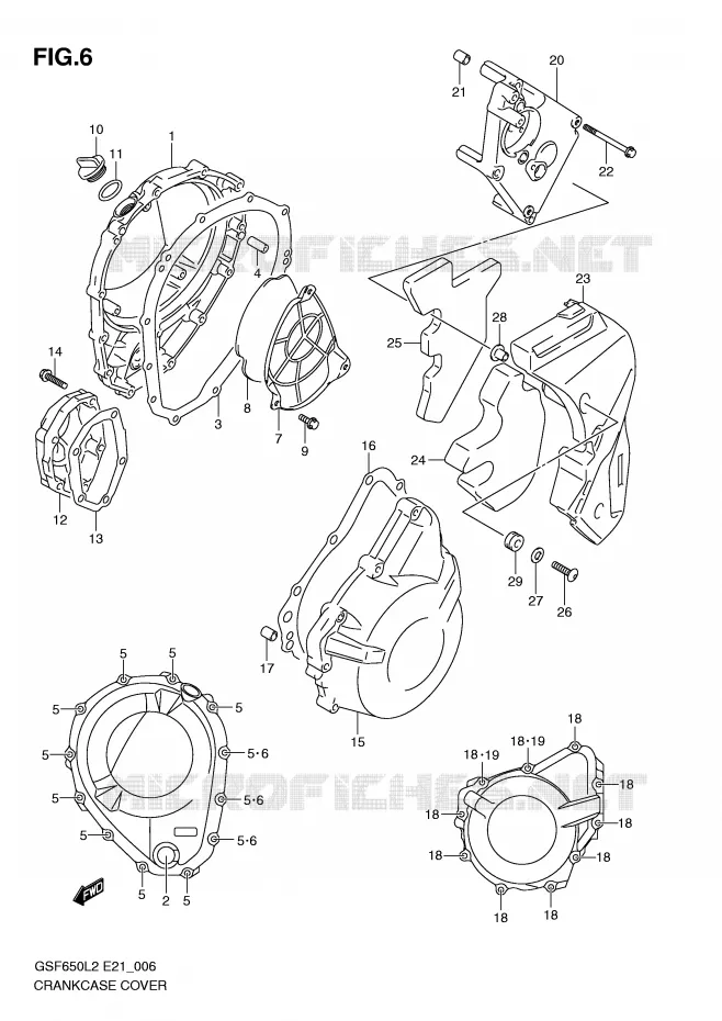 CASING Suzuki MOTO 650 BANDIT 2012  GSF650UA L2