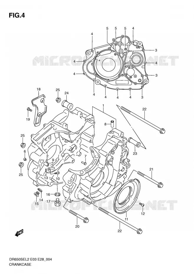 CASING Suzuki MOTO 650 DR 2012  DR650SEL2(E03)
