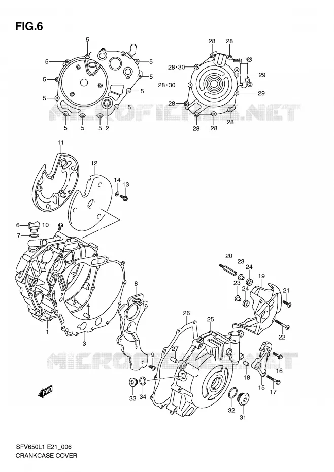 CASING Suzuki MOTO 650 GLADIUS 2011  SFV650UL1(E21)