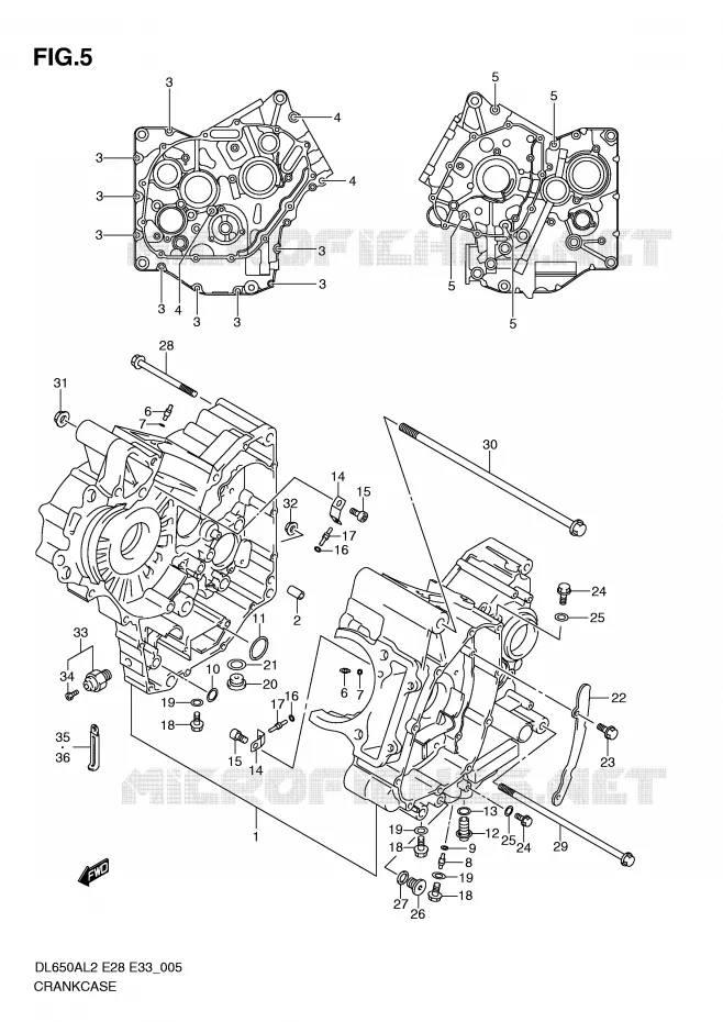 CASING Suzuki MOTO 650 V-STROM 2012  DL650AL2(E28)