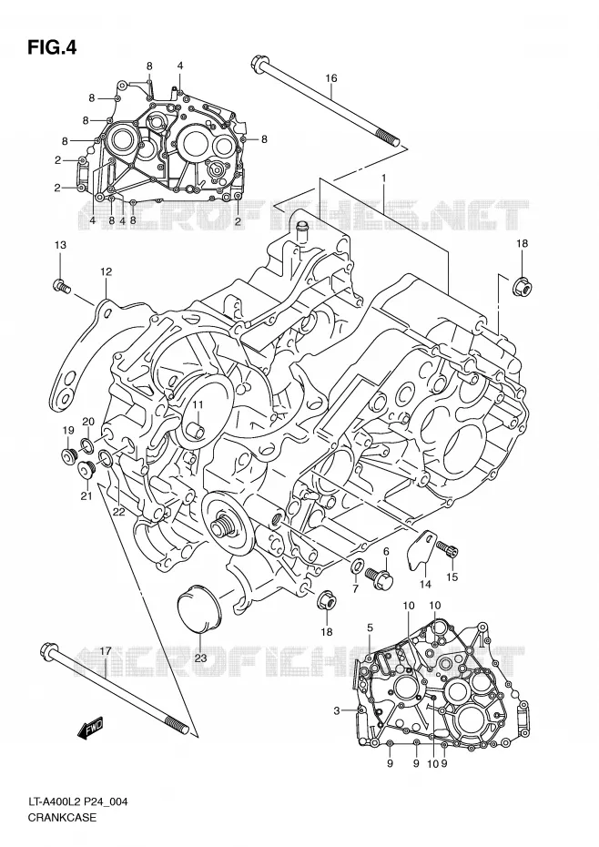 CASING Suzuki QUAD 400 KINGQUAD 2012  LT-A400L2(P24)