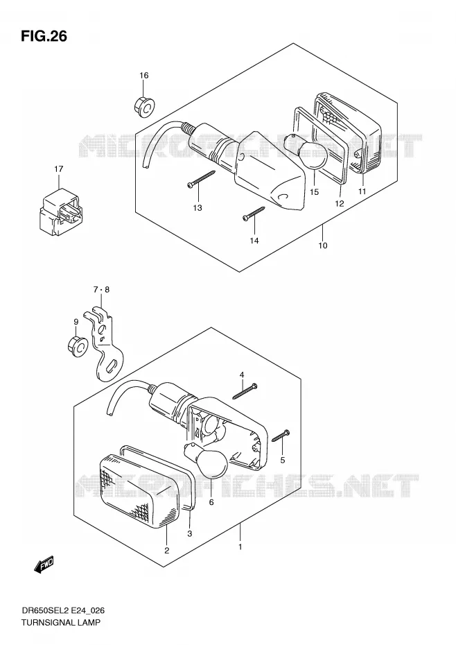 INDICATOREN Suzuki MOTO 650 DR 2012  DR650SEL2(E24)