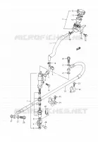 ACHTER HOOFDREMCILINDER voor Suzuki DR 350 1993
