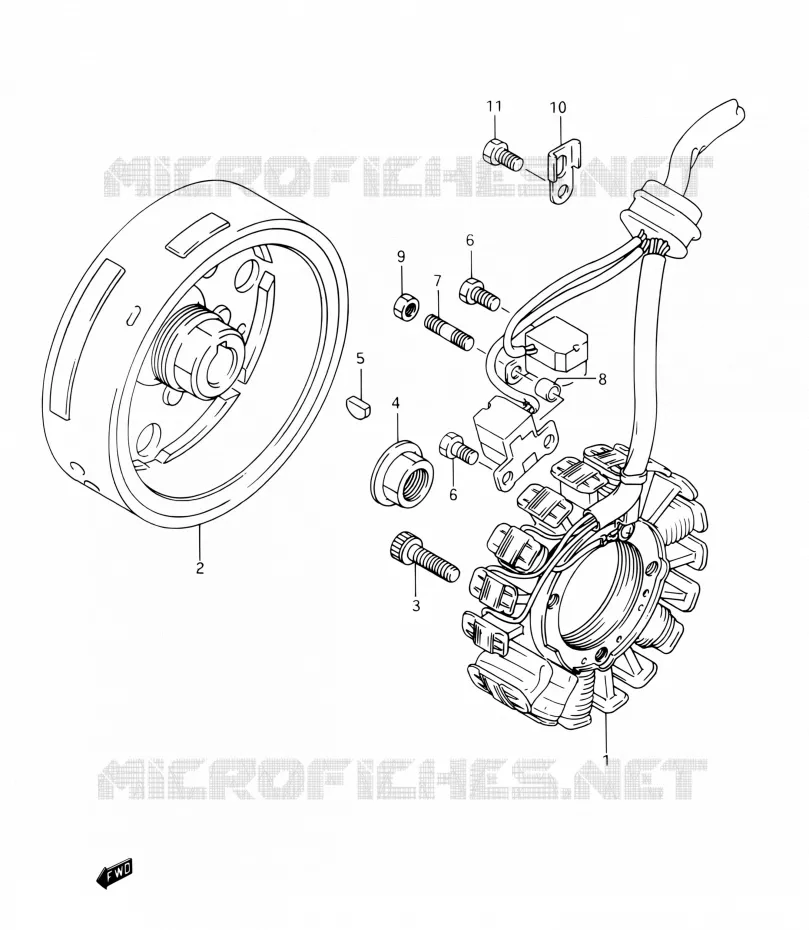 ONTSTEKING (MODELE P/R) Suzuki MOTO 350 DR 1993  DR350 P (E03,E28,E33)