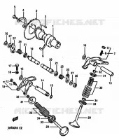 NOKKENAS   VALVES voor Suzuki DR 600 1988