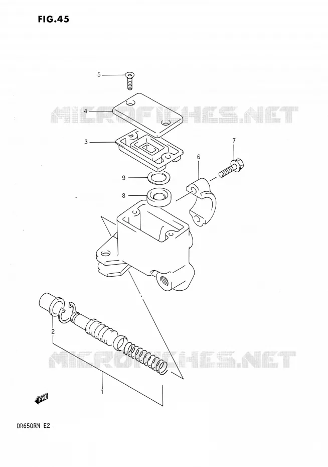 FRONT HOOFDREMCILINDER Suzuki MOTO 650 DR 1990  DR650R L/DR650RU L