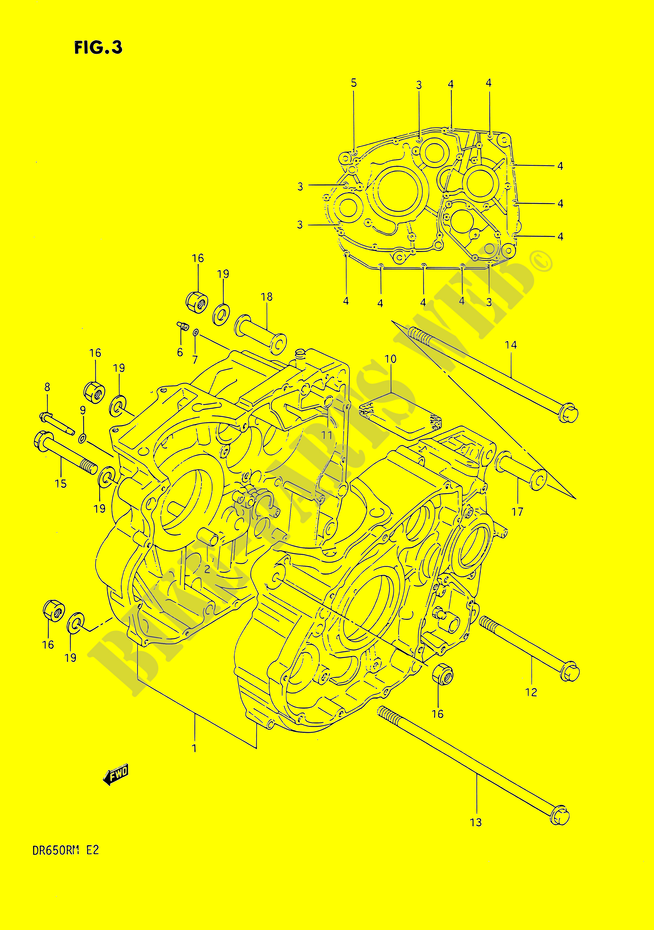 CASING voor Suzuki DR 650 1991