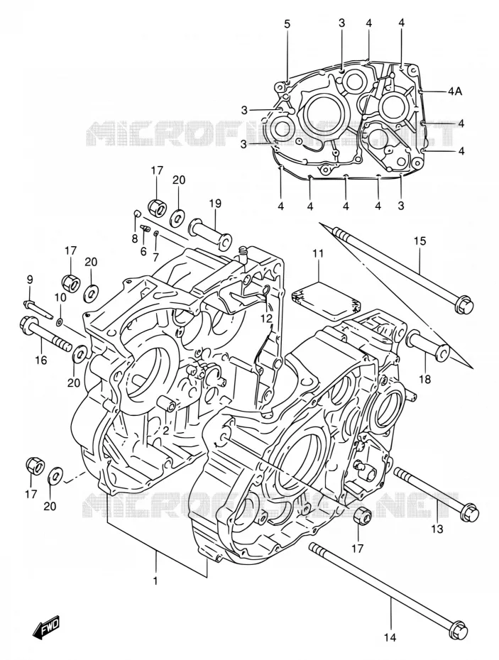 CASING Suzuki MOTO 650 DR 1994  DR650RE R/DR650REU R