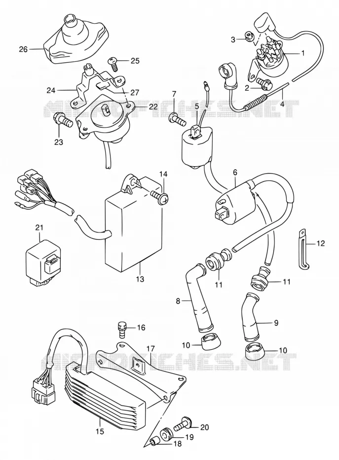ELEKTRISCH Suzuki MOTO 650 DR 1995  DR650RE S/DR650REU S