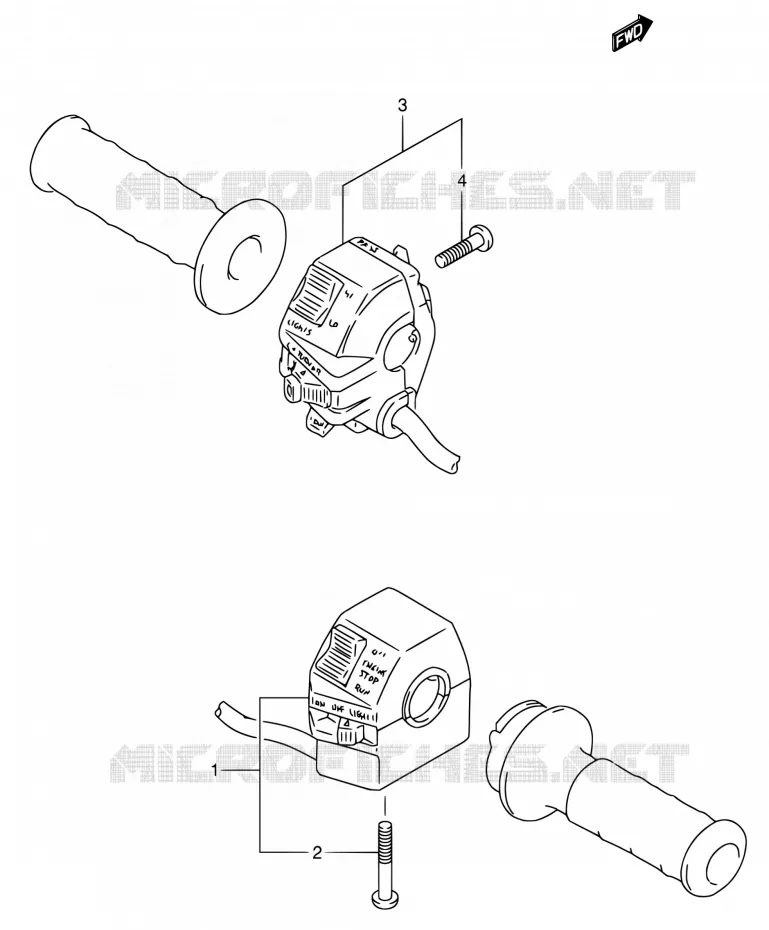 SCHAKELAARS (MODELE M/N/P/R/S) Suzuki MOTO 650 DR 1995  DR650RSE S/DR650RSEU S