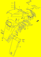 ACHTERSPATBORD (MODELE T) voor Suzuki DR 650 1996