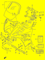 KUIP   ETIKETTEN (MODELE T) voor Suzuki DR 650 1996