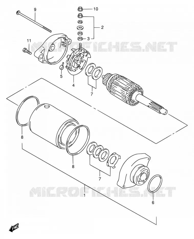 STARTMOTOR Suzuki MOTO 650 DR 1996  DR650SET/DR650SEUT