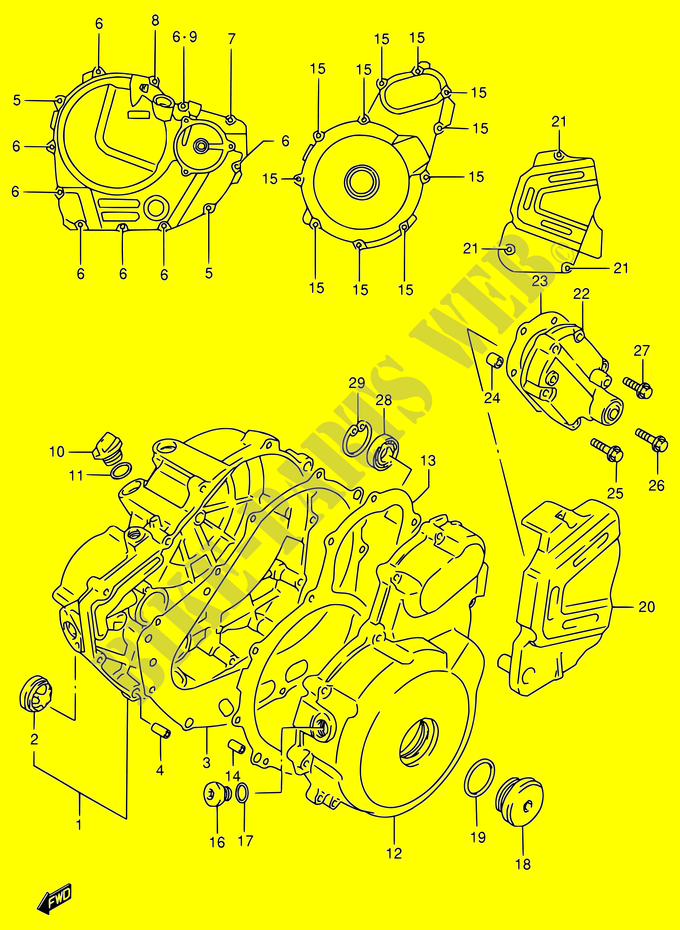 CASING voor Suzuki DR 650 1998